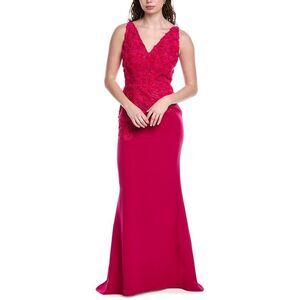 Rene Ruiz Womens  Applique Gown, Pink